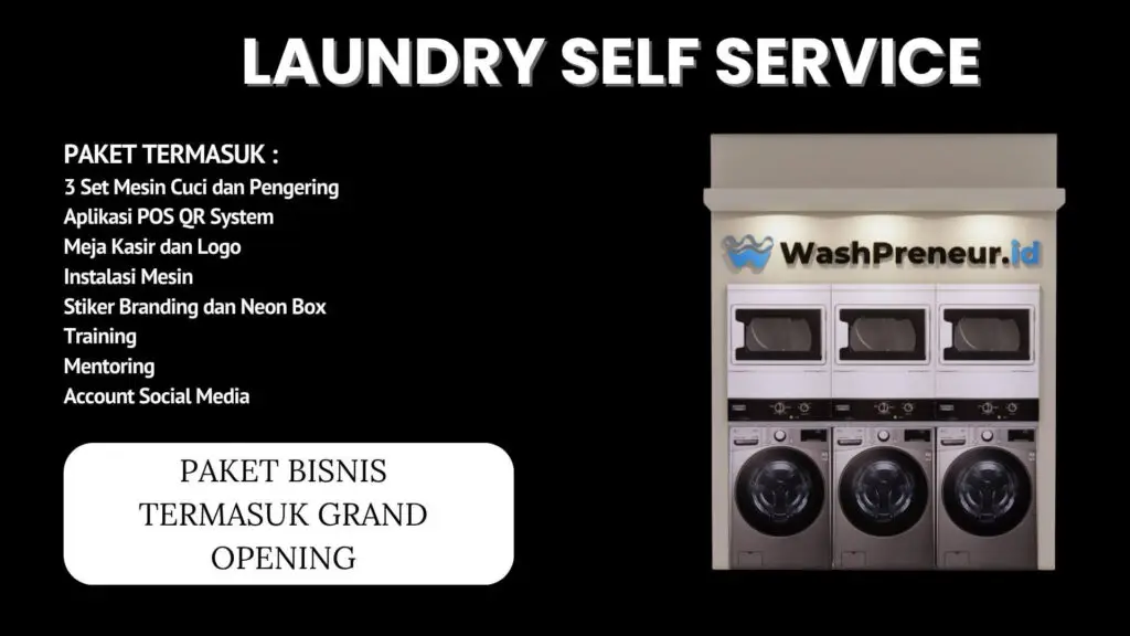 laundry, bisnis laundry, washpreuner, washpreuner.id, paket laundry, llaundry self service, training laundry, jabar toto