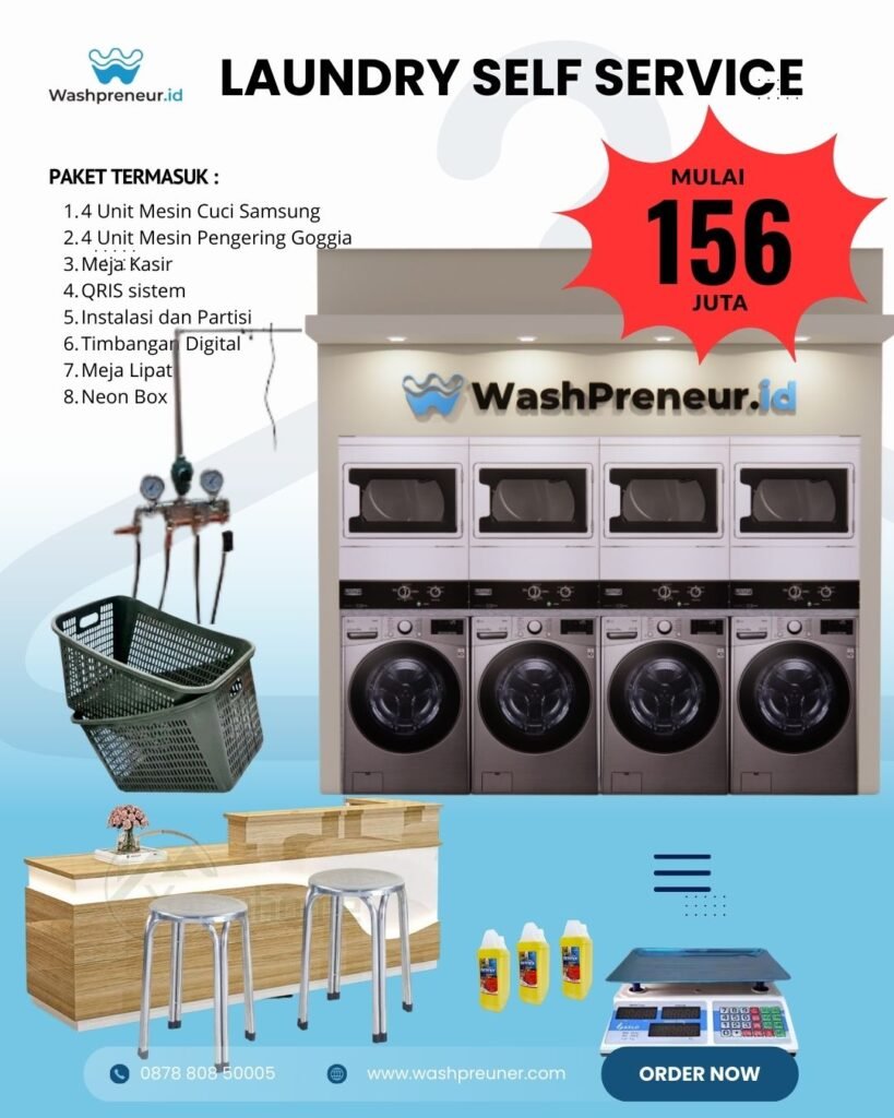 PAKET BISNIS LAUNDRY, USAHA LAUNDRY, JUAL MESIN LAUNDRY, USAHA KEKINIAN, USAHA LAUNDRY, PAKET USAHA LAUNDRY